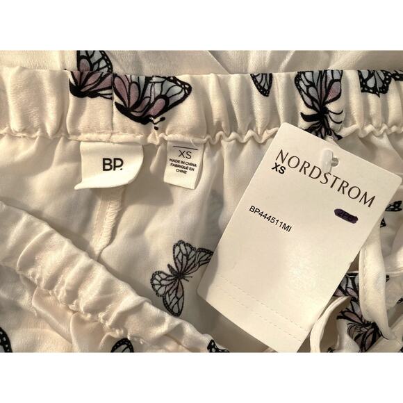 BP. Elastic Drawstring Waist Lounge Pants XS/Extra Small Butterfly Print NWT - Picture 3 of 5